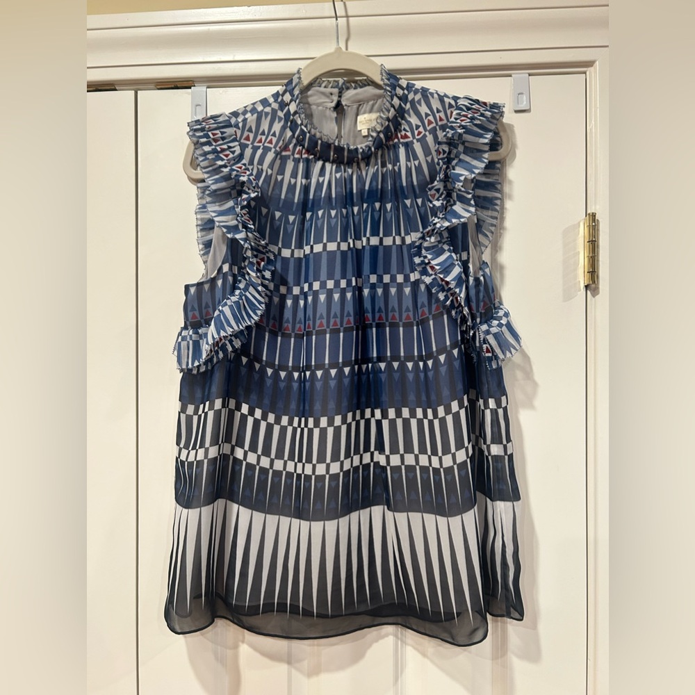 Kate Spade tank w ruffle detail